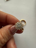 Huggie hoops “Girasoles de Cristal”