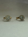 Huggie hoops “Girasoles de Cristal”